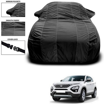 ANTHUB Car Cover For Tata Harrier (With Mirror Pockets)(Black)
