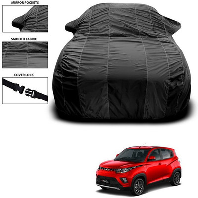 SEBONGO Car Cover For Mahindra KUV100 (With Mirror Pockets)(Black)