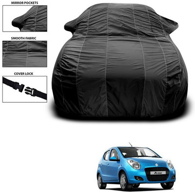 SEBONGO Car Cover For Maruti Suzuki A-Star (With Mirror Pockets)(Black)
