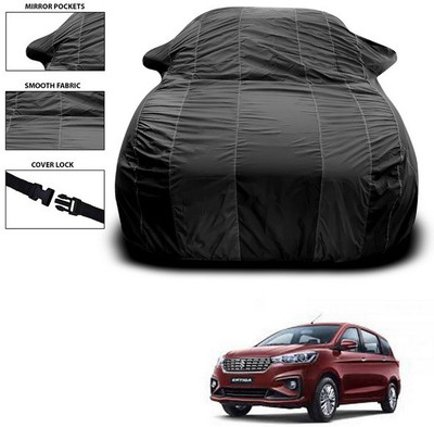 SEBONGO Car Cover For Maruti Suzuki Ertiga (With Mirror Pockets)(Black)