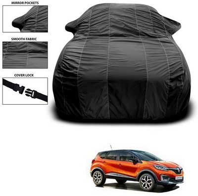 ANTHUB Car Cover For Renault Captur (With Mirror Pockets)(Black)