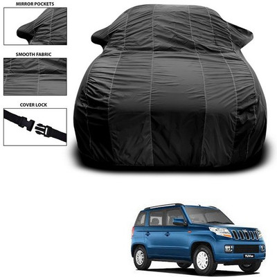 ANTHUB Car Cover For Mahindra TUV300 (With Mirror Pockets)(Black)