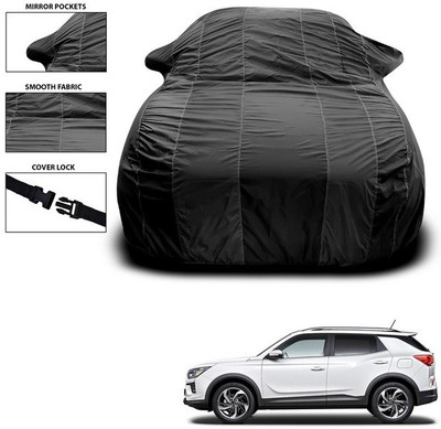 ANTHUB Car Cover For Mahindra XUV 500 (With Mirror Pockets)(Black)