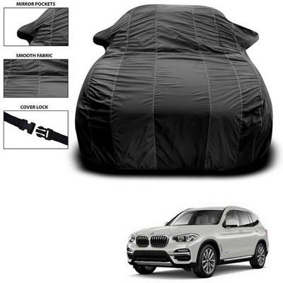 SEBONGO Car Cover For BMW X3 (With Mirror Pockets)(Black)