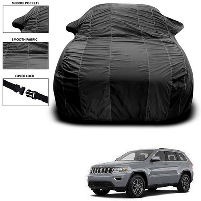 SEBONGO Car Cover For Jeep Grand Cherokee (With Mirror Pockets)(Black)
