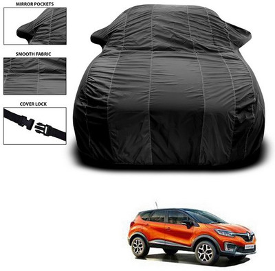 ANTHUB Car Cover For Renault Captur (With Mirror Pockets)(Black)