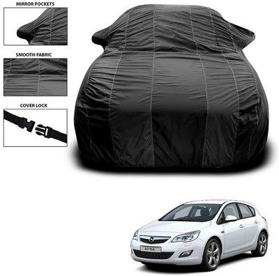 ANTHUB Car Cover For Opel Astra (With Mirror Pockets)(Black)