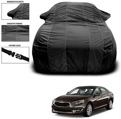 SEBONGO Car Cover For Kia Cadenza (With Mirror Pockets)(Black)