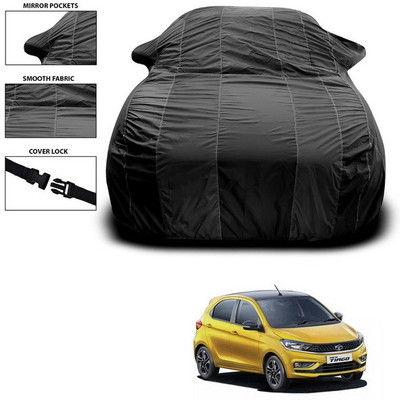 ANTHUB Car Cover For Tata Tiago (With Mirror Pockets)(Black)