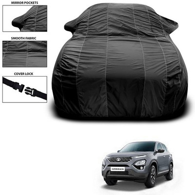 ANTHUB Car Cover For Tata Harrier (With Mirror Pockets)(Black)