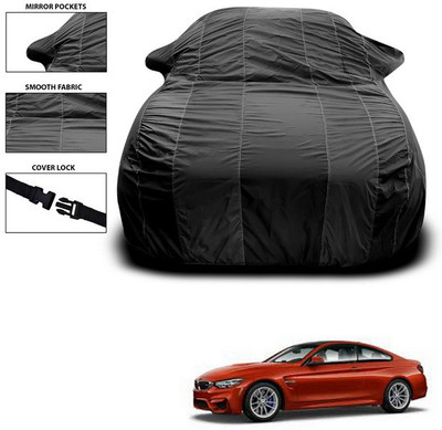 ANTHUB Car Cover For BMW M4 (With Mirror Pockets)(Black)