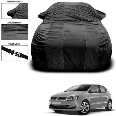 SEBONGO Car Cover For Volkswagen Polo Equisite (With Mirror Pockets)(Black)