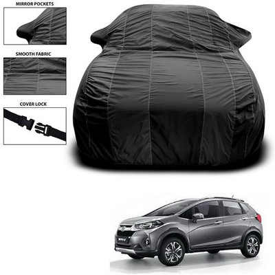ANTHUB Car Cover For Honda WR-V (With Mirror Pockets)(Black)