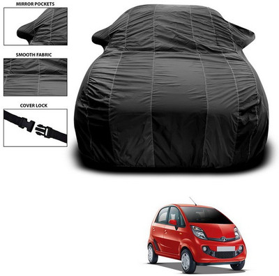 ANTHUB Car Cover For Tata Nano (With Mirror Pockets)(Black)