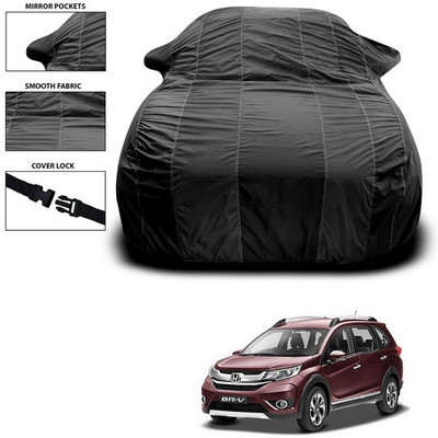 ANTHUB Car Cover For Honda Brio (With Mirror Pockets)(Black)