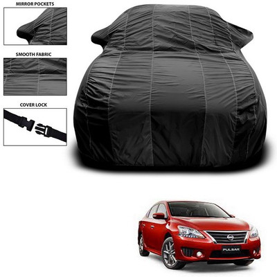 ANTHUB Car Cover For Nissan Pulsar (With Mirror Pockets)(Black)