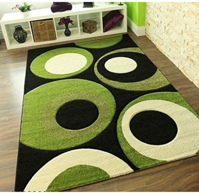 RM Handloom Multicolor Polyester Carpet(4 ft,  X 6 ft, Rectangle)