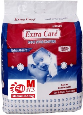 Extra Care EXTRA ABSORB PANT STYLE DIAPERS MEDIUM 50PCS - M(50 Pieces)