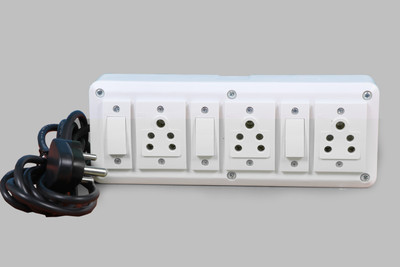 neeru technologies EXTENSION SWITCH BOARD 3  Socket Extension Boards(White, 3 m)