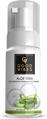 GOOD VIBES Skin Refining Foaming  - Aloe Vera Face Wash(150 ml)