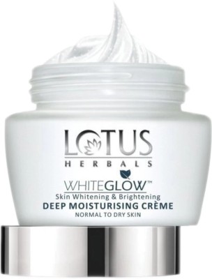LOTUS HERBALS White Glow Skin Whitening & Brightening Deep Moisturising Creme SPF 20| PA+++(60 g)