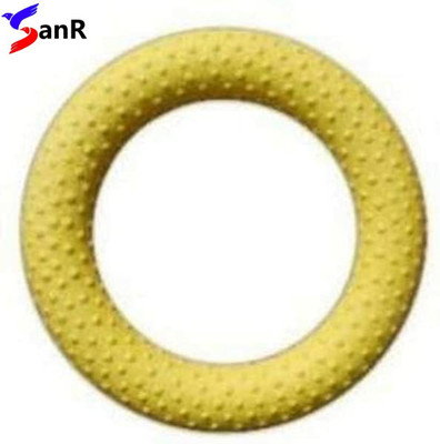 SanR Tennikoit rubber Dotted griper ring yellow pack of 1 Rubber Tennikoit Ring(Pack of 1)