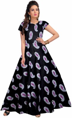 Disha Gallery LIVE Anarkali Gown(Black)