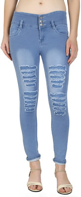 F2M Slim Women Light Blue Jeans