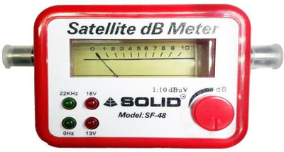 FineArts Satelitr DB Meter Satellite Signal Finder DB Meter For Full-HD Dish T.V Network Setting Solid SF-45 Satellite dB Meter SOLID SF-45 All Dish Compatible Dish Antenna Gain Measuring Instrument Satellite Finder Non-magnetic Electronic Level(8 cm)