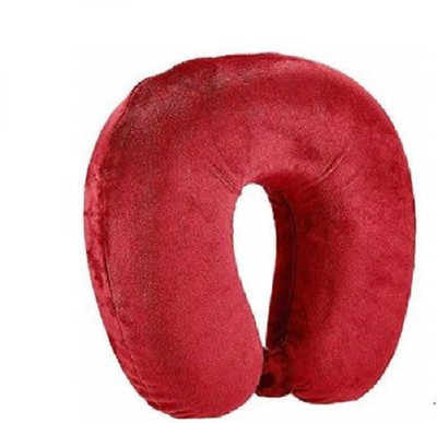 Everyonic Fibre U-Shaped Soft Travelling Multipurpose Pillow Neck Pillow Neck Pillow(Red)