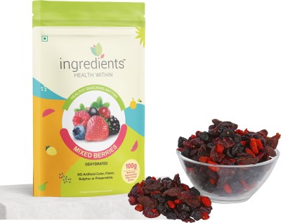 INGREDIENTS Mixed Berries Cranberries, Blueberry, Strawberries, Goji Berries(2 x 100 g)