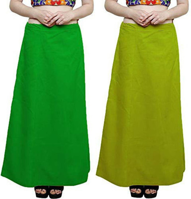 NewBELL P2_C Green_Pista Green Pure Cotton Petticoat(Free)