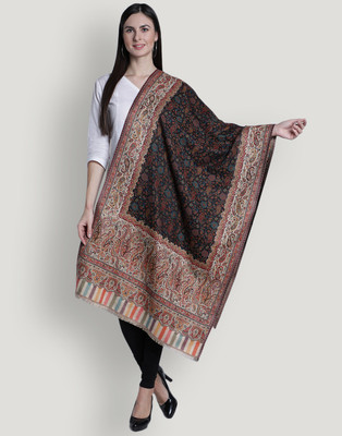 Moda Chales Polyester Wool Blend Woven Women Shawl(Multicolor)
