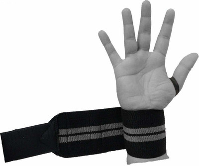 TADDY Wrist Support Gym Band Strap with Thumb Both Men and Women Wrist Support(Black)