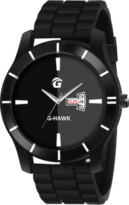 G-HAWK G D&D 11-605 MESH DESIGNER G-HAWK Two Tone Dial With Day And Date Display & Black Mesh Band Watch for Men Analog Watch  - For Boys