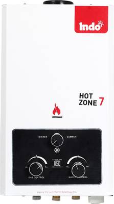 Indo 7 L Gas Water Geyser (hot zone 7, White)