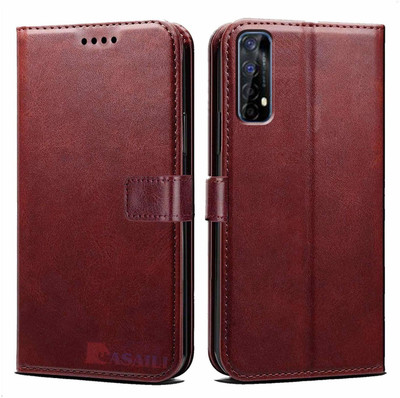 MobileMantra Flip Cover for Oppo A7(Brown, Dual Protection, Pack of: 1)
