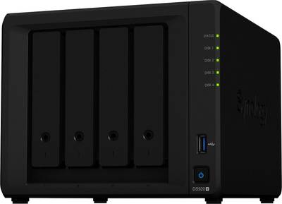 Synology DiskStation DS920+ 0 TB External Hard Disk Drive  (Black, Mobile Backup Enabled, External Power Required)