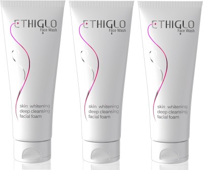 ETHIGLO Skin whitening : 70ml (Pack of 3) Face Wash(210 ml)