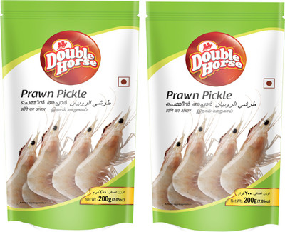 Double Horse Prawn Pickle - 200 Grams Pack of 2 Prawn Pickle(2 x 100 g)