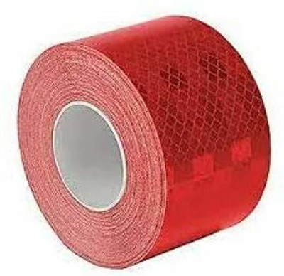 SAROHI IMPORTED 2 INCHES SAFETY REFLECTIVE TAPE (RED) 5M 50 mm x 5 m Red Reflective Tape(Pack of 1)