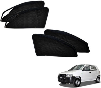 AuTO ADDiCT Side Window Sun Shade For Maruti Suzuki Alto(Black)