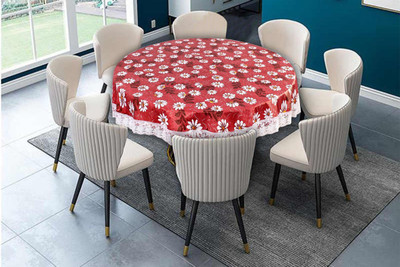 The Furnishing Tree Printed 8 Seater Table Cover(Multicolor, PVC)