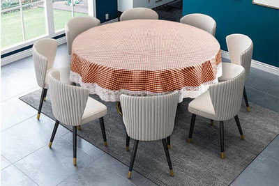 The Furnishing Tree Printed 8 Seater Table Cover(Multicolor, PVC)