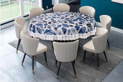 The Furnishing Tree Printed 8 Seater Table Cover(Multicolor, PVC)