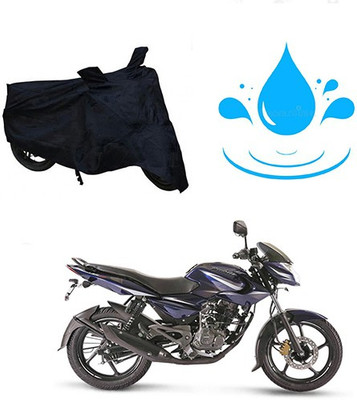 SANJU Waterproof Two Wheeler Cover for Bajaj(Pulsar 135 LS DTS-i, Black)