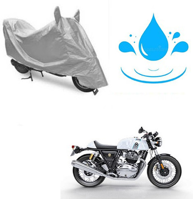 RPSENTTERPR Waterproof Two Wheeler Cover for Royal Enfield(Continental GT, Silver)