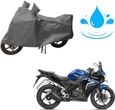 RPSENTTERPR Waterproof Two Wheeler Cover for Honda(CBR 150R, Grey)