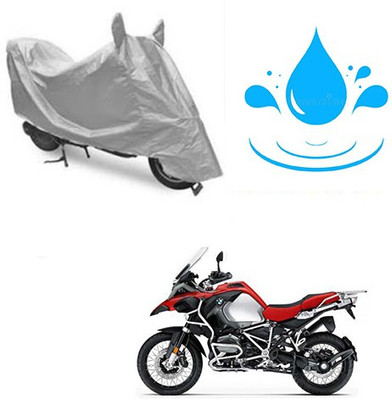 saanvi Waterproof Two Wheeler Cover for BMW(R 1200 GS, Silver)