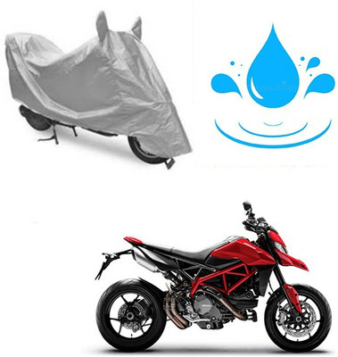 RPSENTTERPR Waterproof Two Wheeler Cover for Ducati(Hyperstrada, Silver)